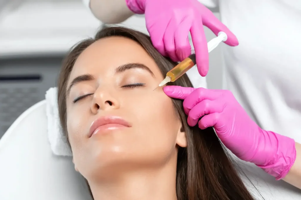Woman Receiving PRP Therapy in Brooklyn, NY | Mrs. Webb Aesthetic